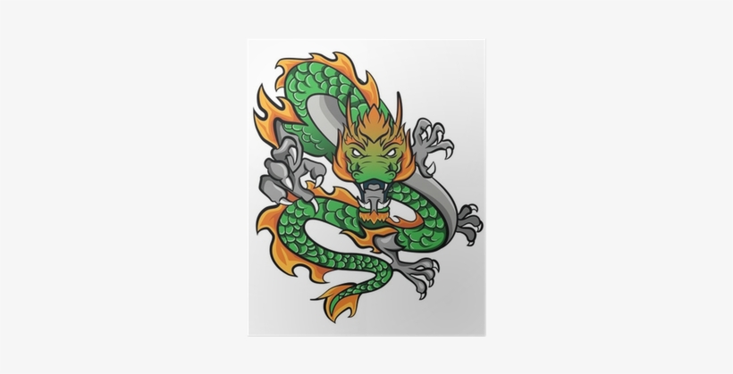 Decal Japanese Dragon Car Window Jet Ski (14 X 11,8, transparent png #3776434