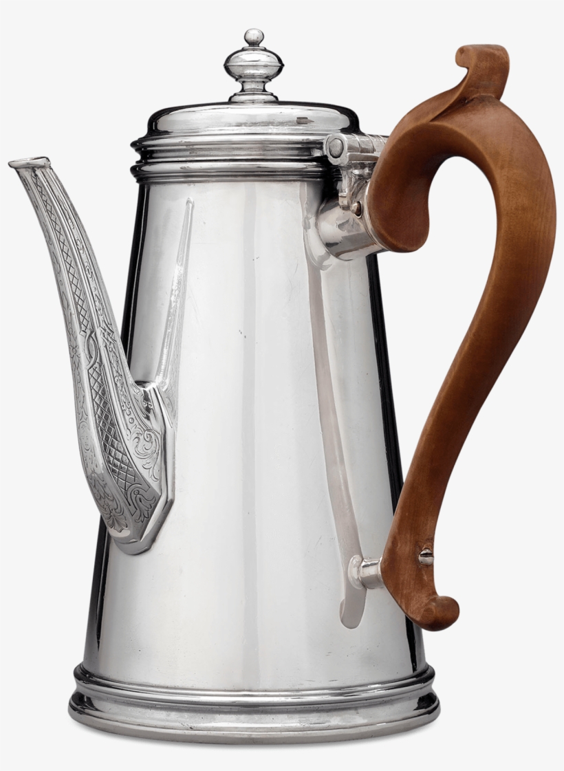 Paul De Lamerie Britannia Silver Coffee Pot, transparent png #3777578
