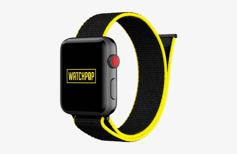 Watchpop Loop For Apple Watch In Bumblebee Black/yellow - Apple Watch 42mm Armband Rot, transparent png #3777832