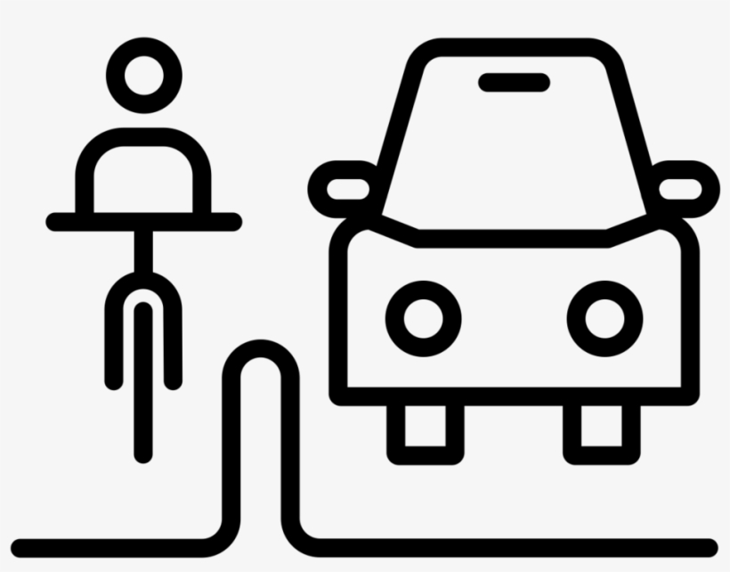 Protected Bike Lane - Bike Lane Icon, transparent png #3778588