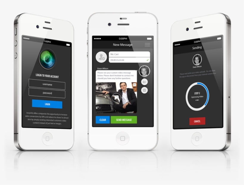 Instavid Iphone App Screens - Iphone, transparent png #3778645