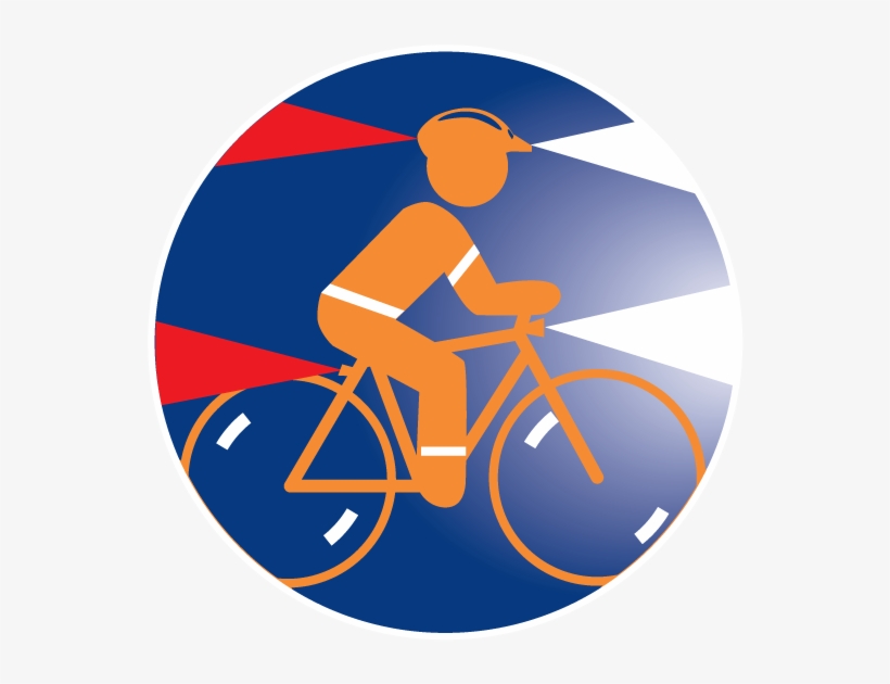 Wear A Helmet And Use Lights - Bicycle, transparent png #3778859