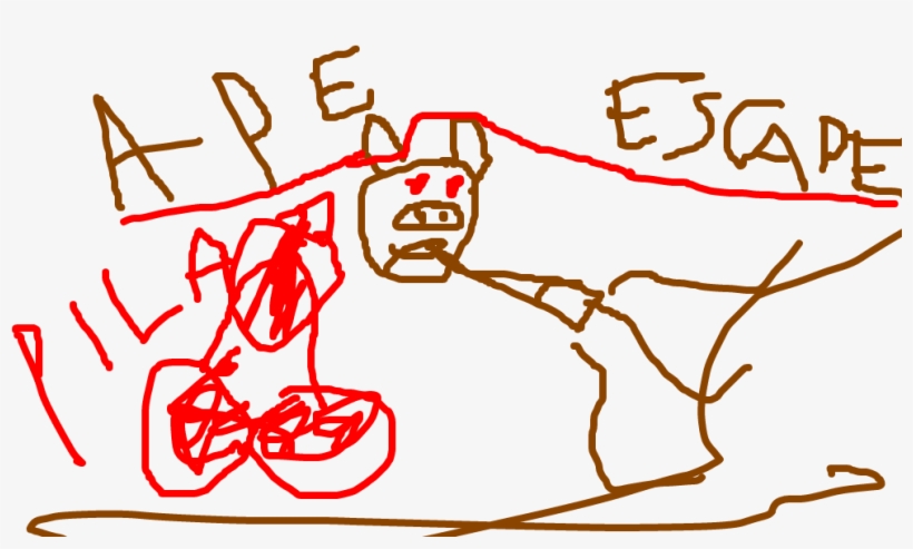 Ape Escape - Illustration, transparent png #3779100