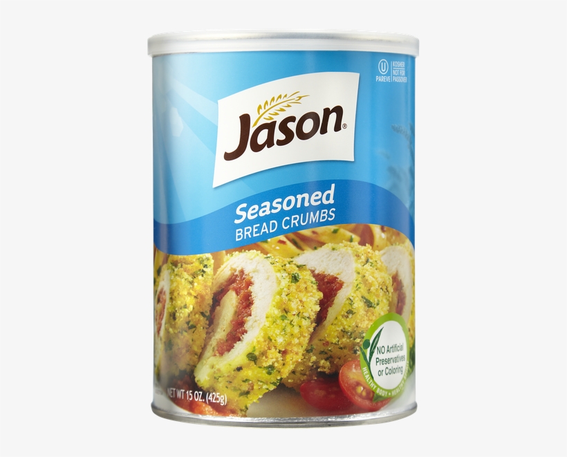 Jason Seasoned Bread Crumbs - Jason Bread Crumbs, Flavored - 15 Oz Canister, transparent png #3779133