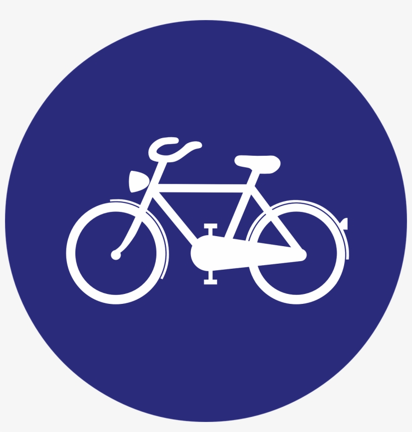 Germany, Cycle Path, Bicycle Lane, Road Sign - Road Signs Cycle Lane, transparent png #3779318