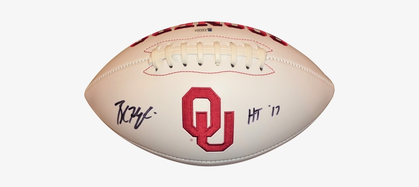 Baker Mayfield Autographed Oklahoma Sooners Logo Football - University Of Oklahoma, transparent png #3779337