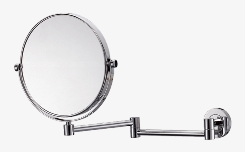 Wall Mounted Round Cosmetic Mirror Ø20 Cm Double Sided - Circle, transparent png #3779363