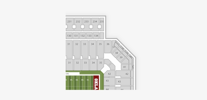 Ou Stadium Seating Chart With Rows, transparent png #3779650
