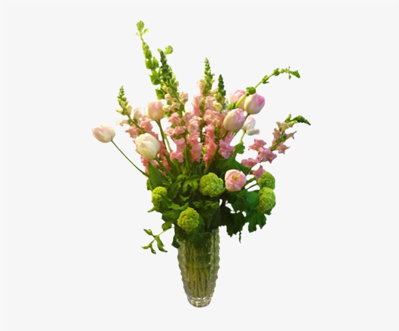 Pink & Green Springtime - Bouquet, transparent png #3779699