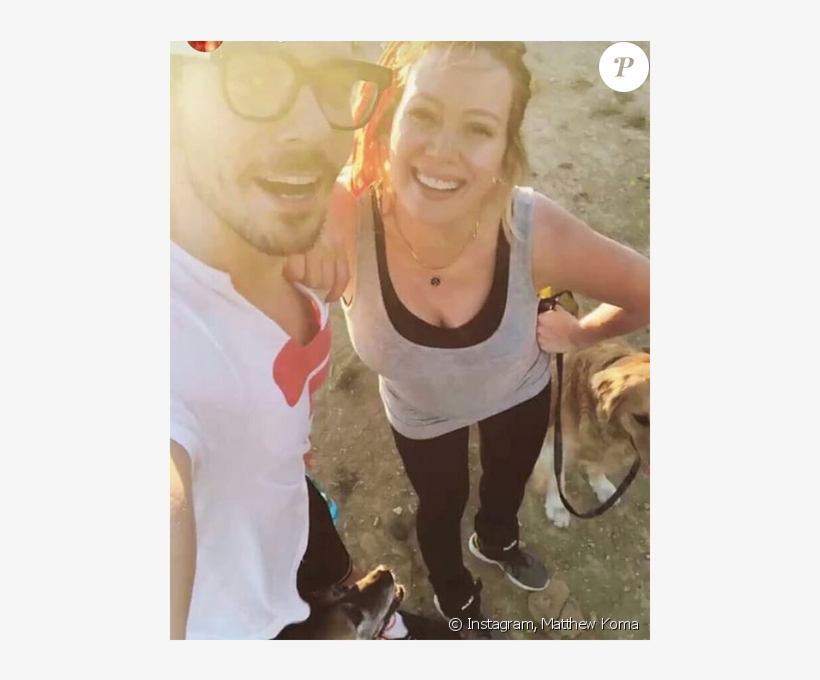 Matthew Koma Et Hilary Duff, Enceinte, En Randonnée - Friendship, transparent png #3779840