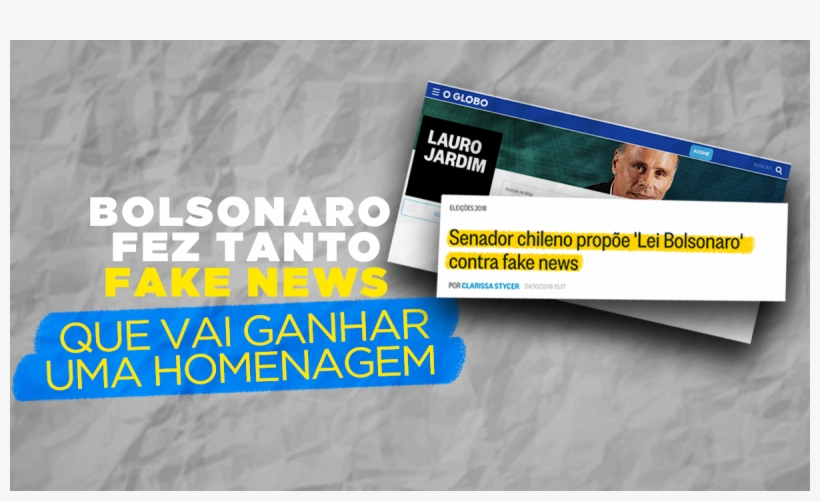 No Chile, Senador Propõe 'lei Bolsonaro' Contra Fake - Election, transparent png #3780130