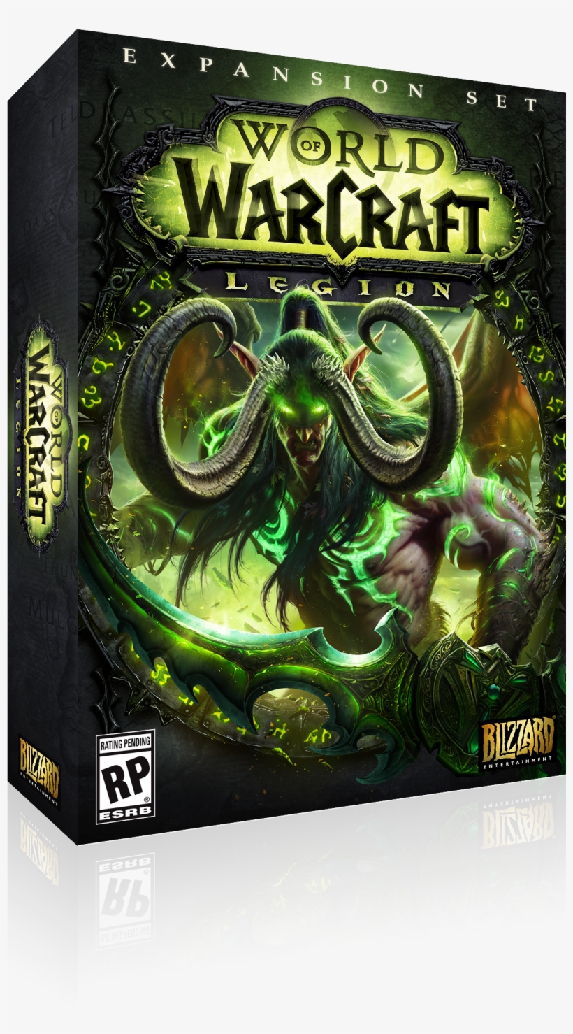 Wow Legion Box Art 3d-l - World Of Warcraft: Legion [pc Game], transparent png #3781011