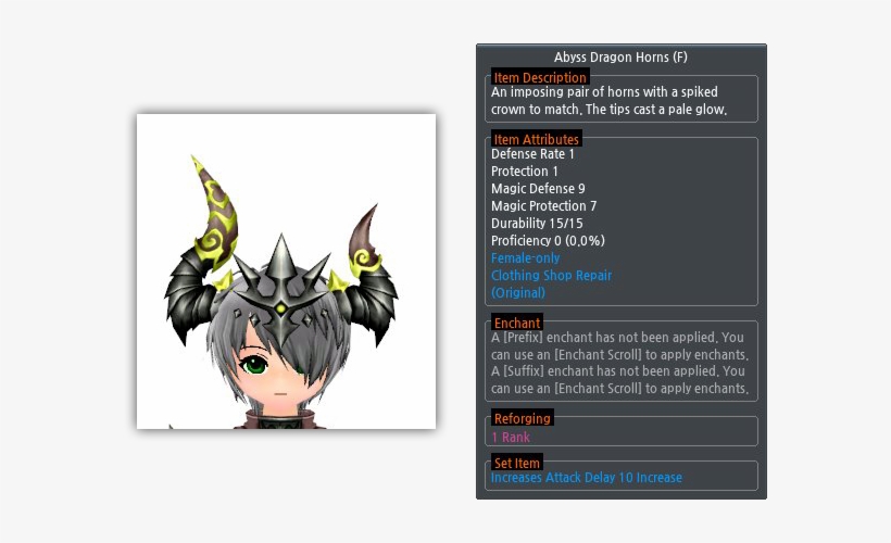 Abyss Dragon Horns - Commander Horns Maplestory 2, transparent png #3781033