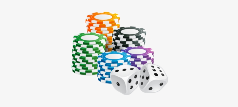 Casino Chips And Dice - Naipes Casino, transparent png #3781976