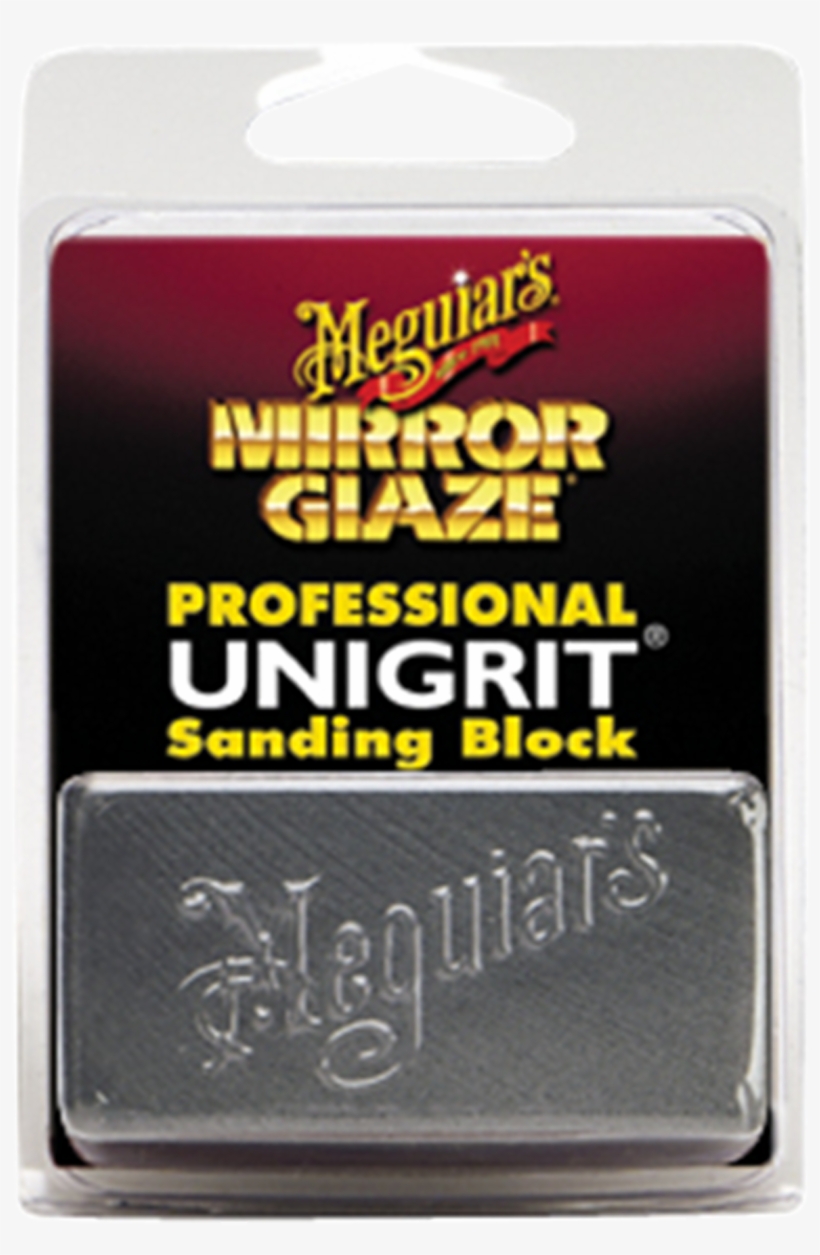 Mirror Glaze® Unigrit® Sanding Block 1,000-2,000 Grit - Meguiar's Unigrit Sanding Block, transparent png #3782033