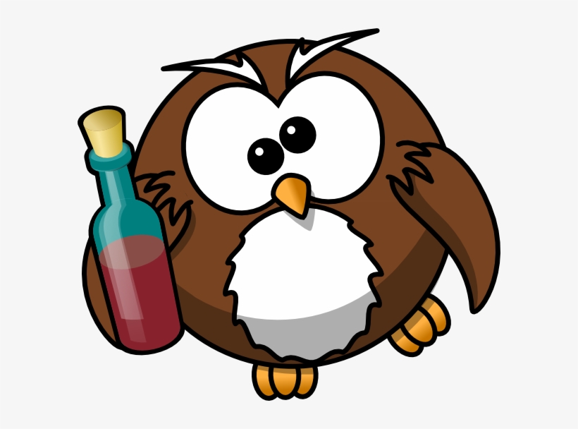 Lechuza, Borracho, Alcohol - Drunk Owl, transparent png #3782701