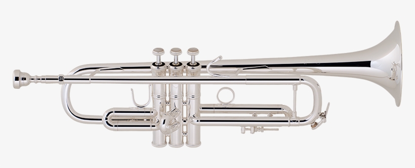 Bach Strad Trumpet Silver Plate Lightweight Body Bell - Vincent Bach Lt180-37 Stradivarius, transparent png #3782702