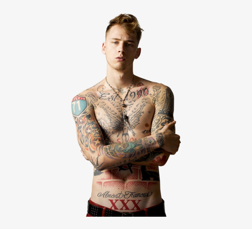 Machine Gun Kelly, Tattoo, And Mgk Image - Machine Gun Kelly Pacman Tattoo, transparent png #3782923