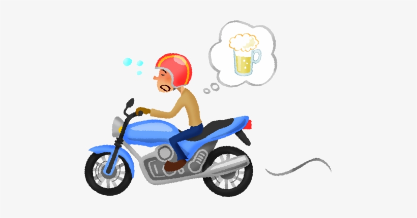 Hombre Borracho Montando Motocicleta - Motorcycle, transparent png #3783169