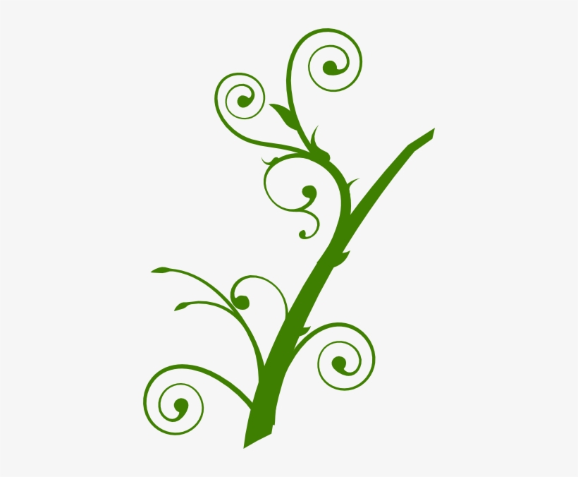 Green Branch Leaves Clip Art At Clker - Tree Branch Clip Art, transparent png #3783454