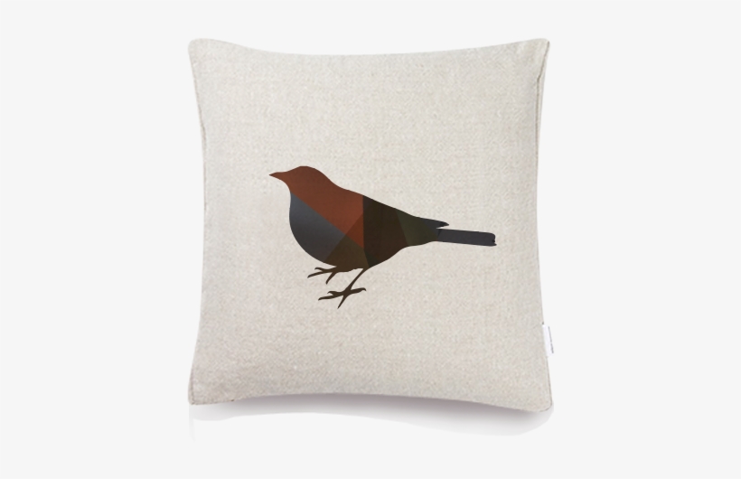Sparrow Cushion Cover - Custom Blue Robin Silhouette Shower Curtain, transparent png #3783455