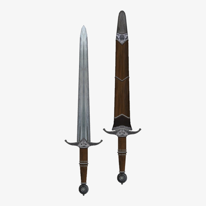 A Steel Short Sword From Popular Game Elder Scrolls - Oblivion Iron Short Sword, transparent png #3784610