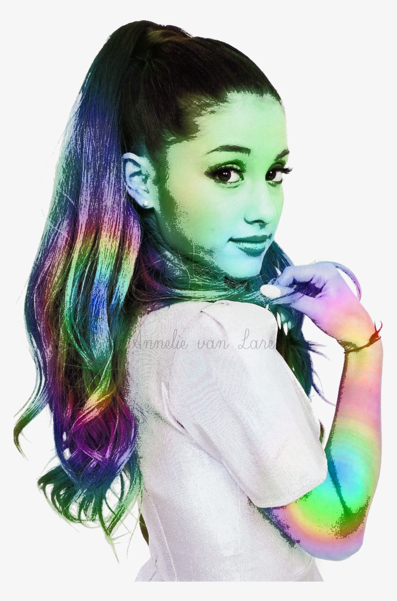 Ariana Grande Multi Color Edit, Transparent Background - Ariana Grande Transparent Background, transparent png #3784855