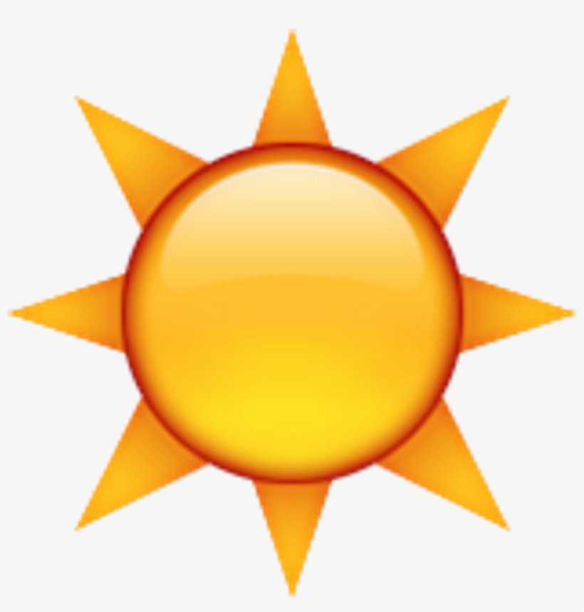 Sun Yellow Emoji - Sun Emoji Iphone Png, transparent png #3785217