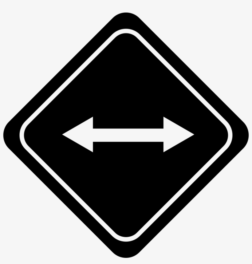 Traffic Signal With Double Arrow To Opposite Directions - Señales De Transito De Flechas, transparent png #3785325
