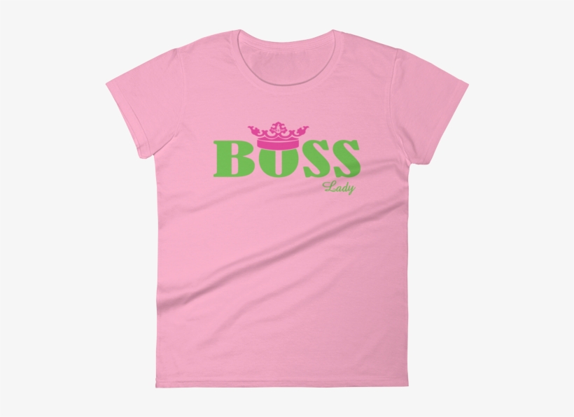 Dbs Boss Lady Pink And Green - Active Shirt, transparent png #3785756