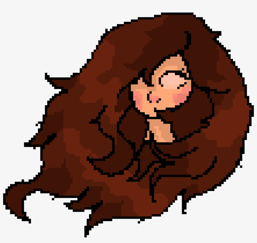 A Pixel Girl Head - Pixel Girl Transparent, transparent png #3785973