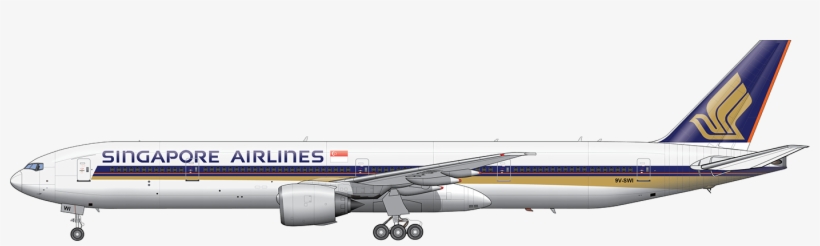 Boeing 777-312er Of Singapore Airlines - Singapore Airlines Png B777, transparent png #3786156