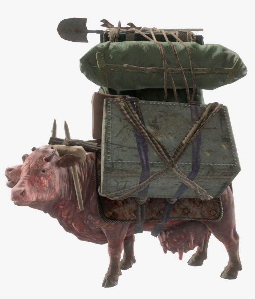 Fo4 Caravan Brahmin - Brahmin, transparent png #3786159