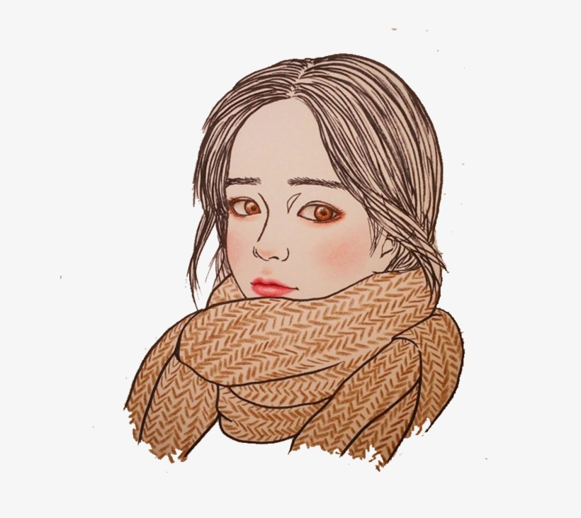 Girl Scarf Png Transparent Image - Portable Network Graphics, transparent png #3786187