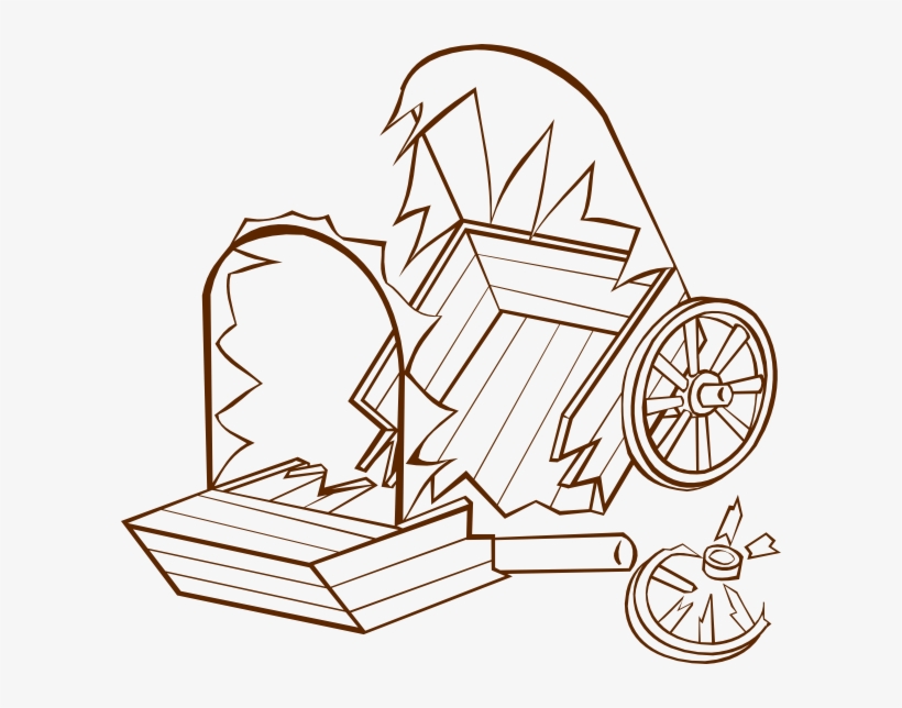 How To Set Use Wrecked Caravan Svg Vector Broken Wagon Wheel