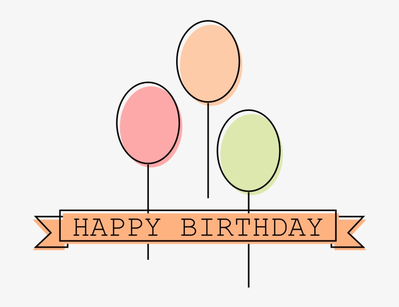 Happy Birthday Vector Flat Inkscape - Circle, transparent png #3786972