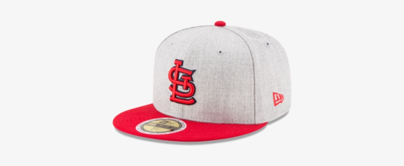St Louis Cardinals Mlb New Era 59fifty Heather Hit - Men's St. Louis Cardinals New Era Heathered Gray/red, transparent png #3787005