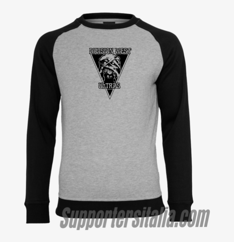 Raglan Crewneck - Long-sleeved T-shirt, transparent png #3787207
