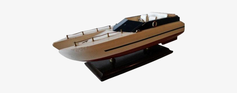 Catamaran Speed Boat Model 1960's @shoprubylux - Boat, transparent png #3787624