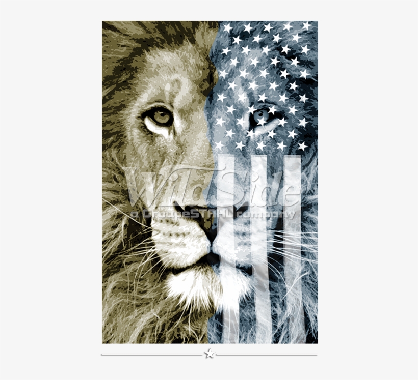 American Flag Lion - Wildlife Heritage Foundation, transparent png #3787626