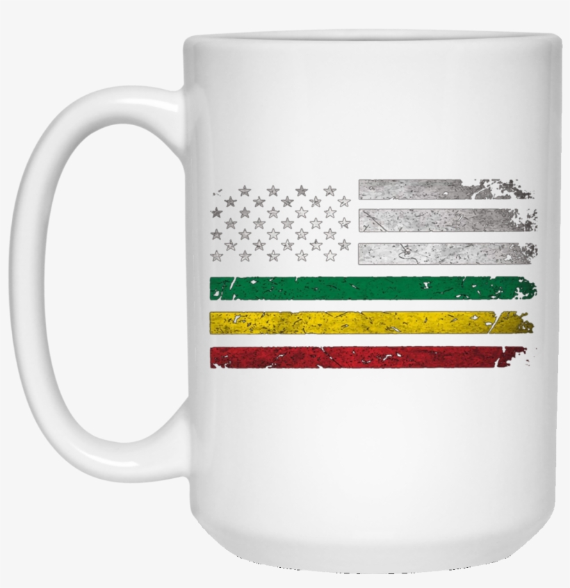 Africa Flag -african American Flag Rasta Reggae 15 - Mug, transparent png #3787700