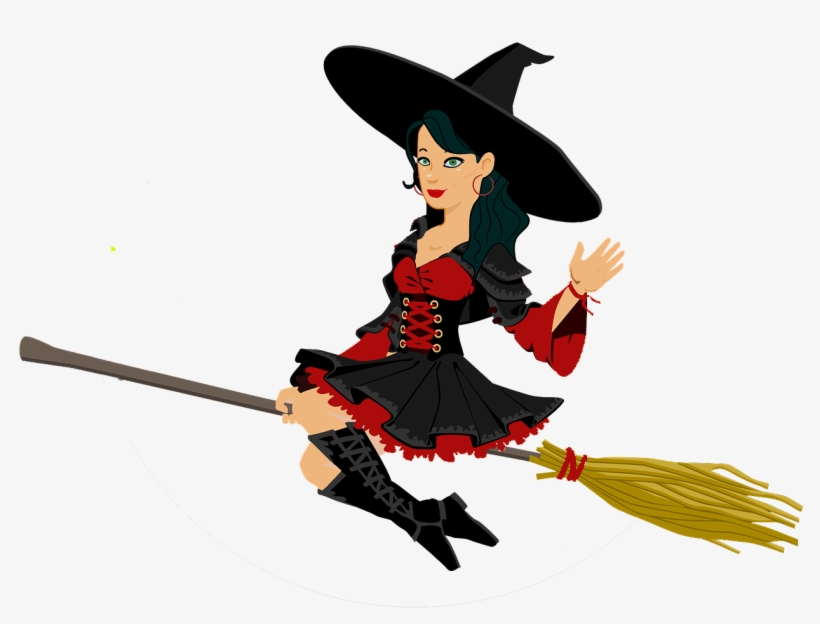 witch halloween hat flying