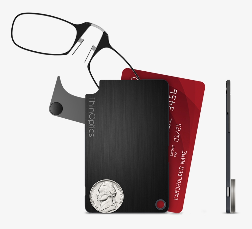 Flashcardas Small As A Credit Card And Only 4 Mm Thick, - Glasses, transparent png #3788109