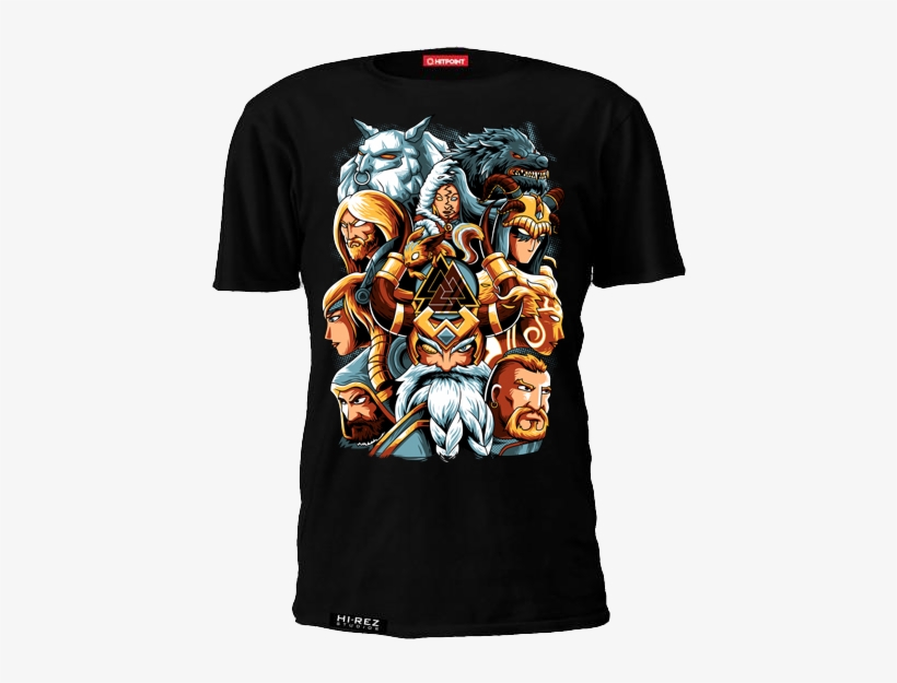 Smite Norse Gods T-shirt - Blk Sport Queensland Reds Super Rugby Training Tee, transparent png #3788397