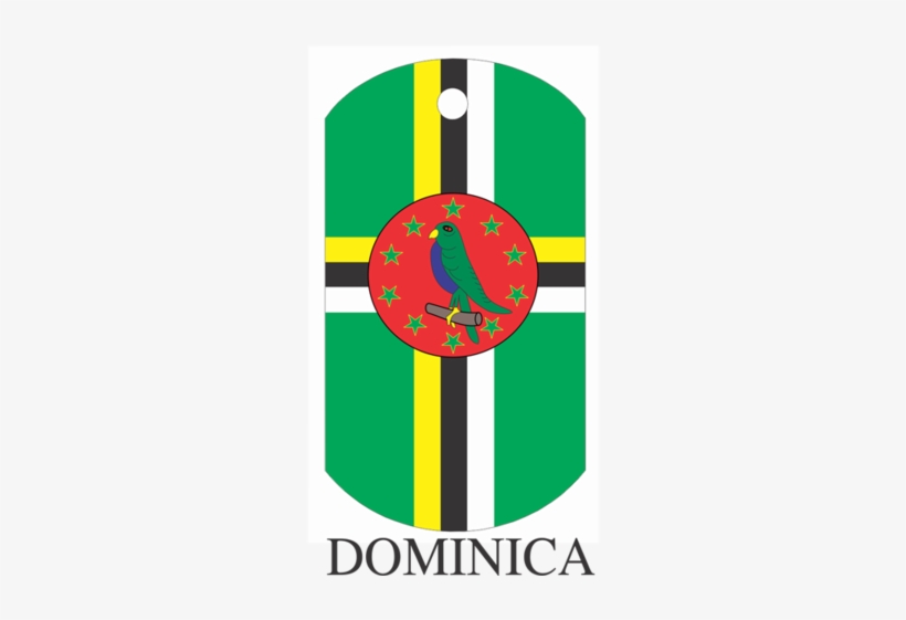 Dominica Dog Tag - Dominica Flag Bird, transparent png #3788510