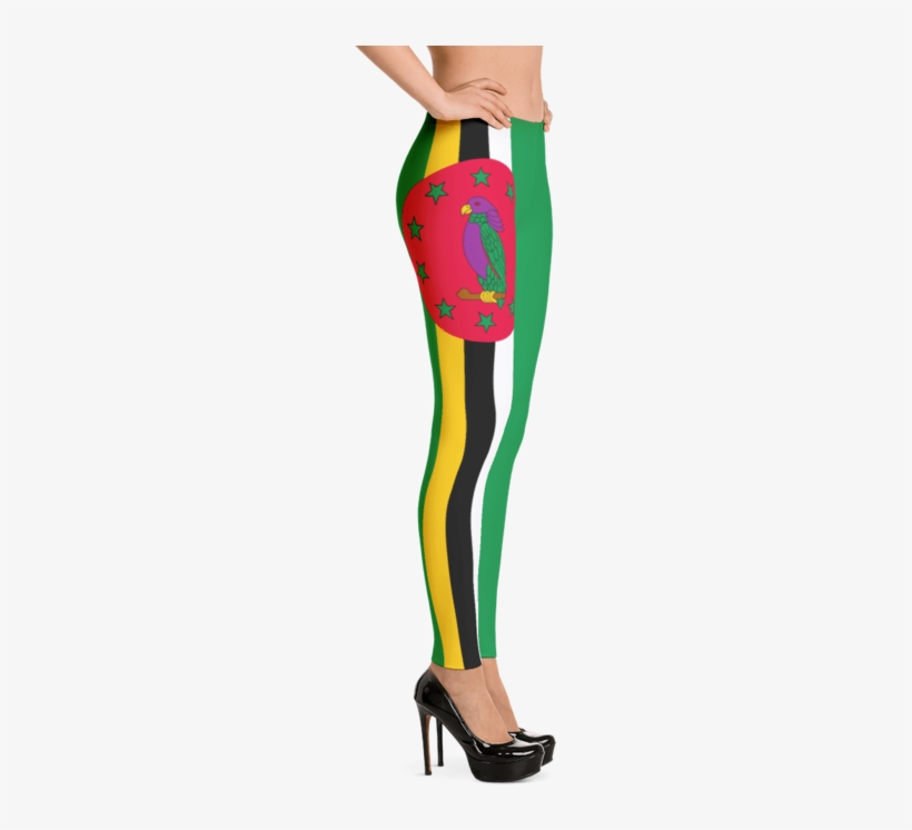 Dominica National Flag Leggings - Sexy Leggings, Sexy Lingerie Leggings, Fishnet Leggings,, transparent png #3788515