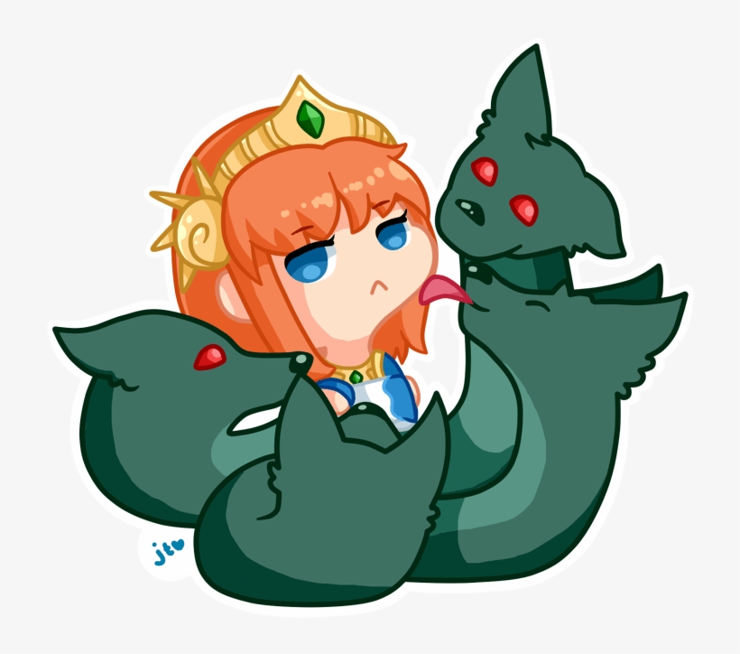 Scylla Chibi By Xnekorux D9sg66g Bastet Doodle By Xnekorux - Smite Scylla Chibi, transparent png #3788627