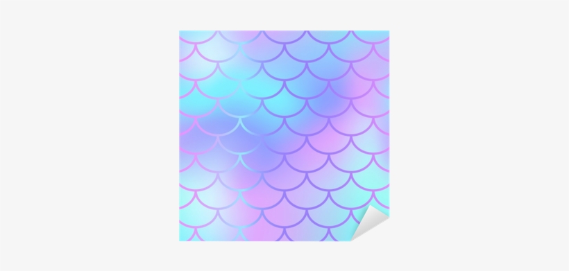 Cool Blue Fish Scale Pattern Vector Texture - Mermaid Purple And Blue, transparent png #3788666