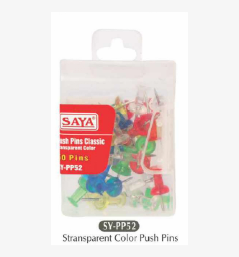 Saya Transparent Colour Push Pin - Saya 200 Pieces Multi-colored Push Pins, transparent png #3788884