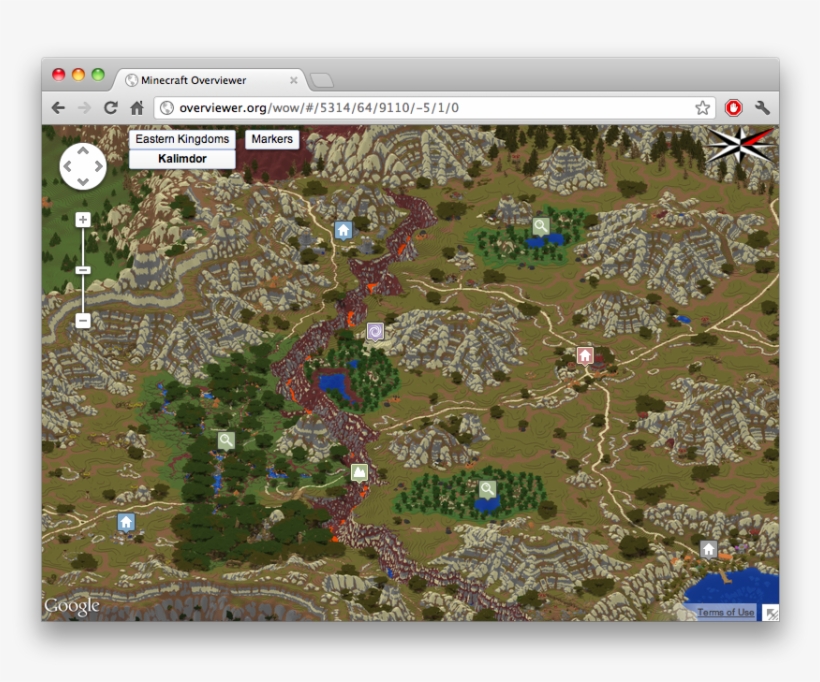 Ramsesa's Crafting Azeroth Project Completely Recreates - Minecraft Overviewer, transparent png #3789430